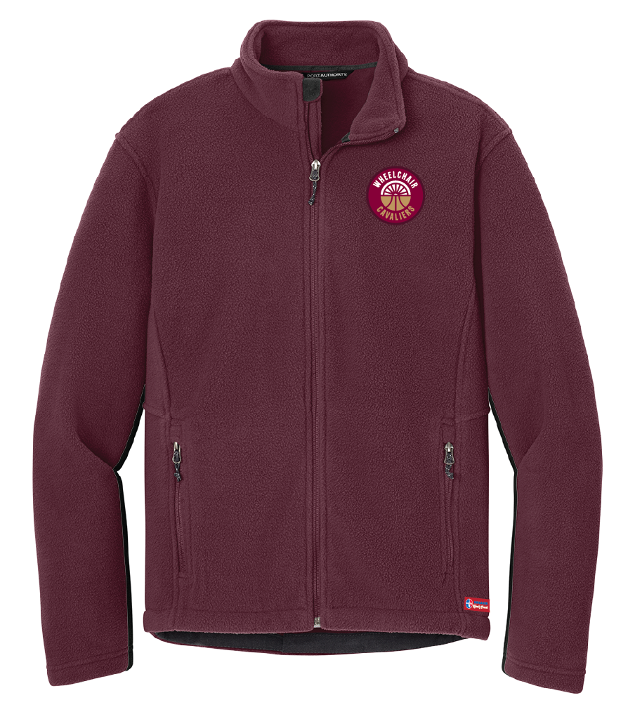 NWBA Officially Licensed - Cleveland Wheelchair Cavaliers - Men's Heavy Microfleece Jacket