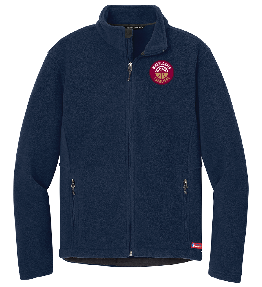NWBA Officially Licensed - Cleveland Wheelchair Cavaliers - Men's Heavy Microfleece Jacket