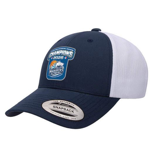 NWBA Officially Licensed – Dallas Jr Wheelchair Mavericks – 2026 National Champions – Trucker Cap – Woven Patch Edition