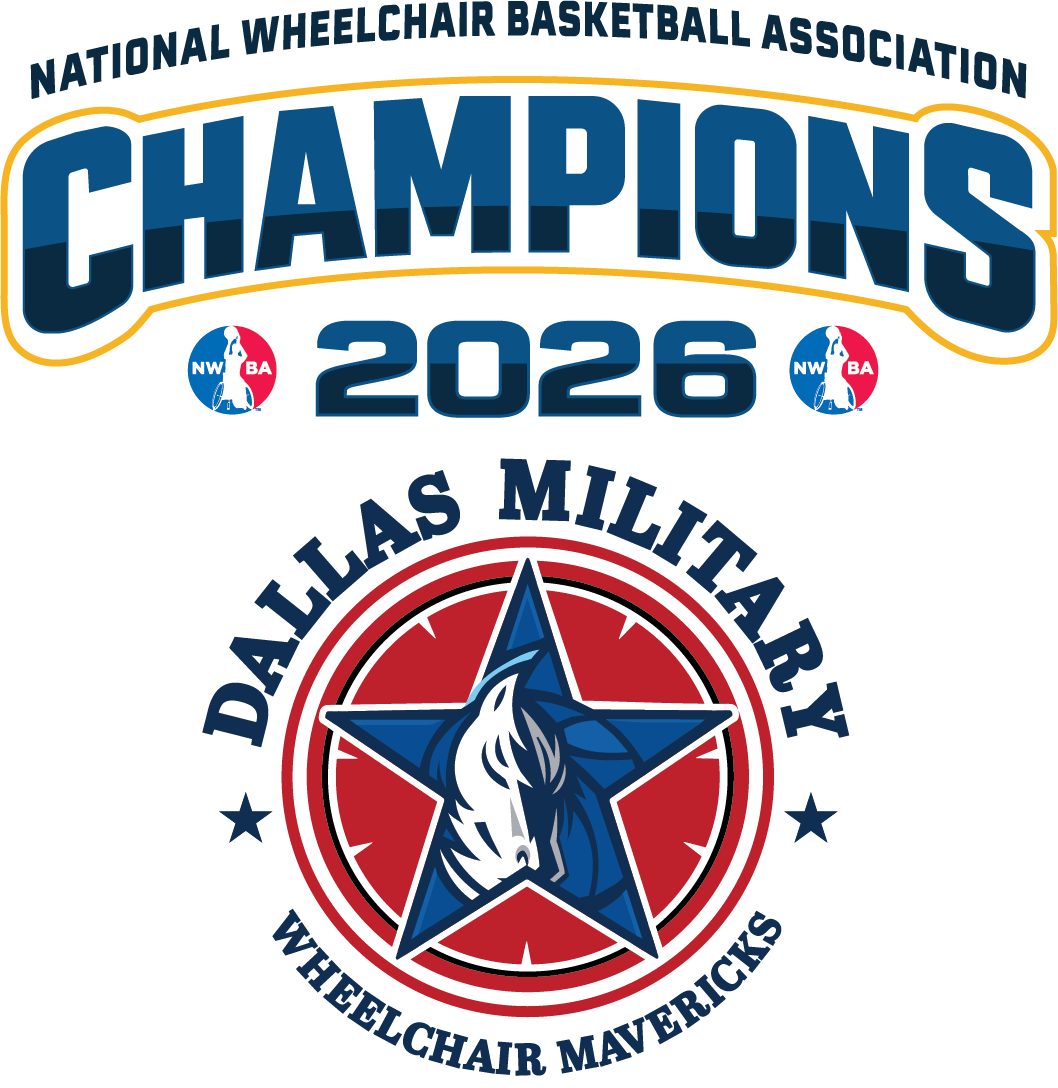 NWBA Officially Licensed – Dallas Military Wheelchair Mavericks – 2026 National Champions – Men’s Performance Long Sleeve Tee