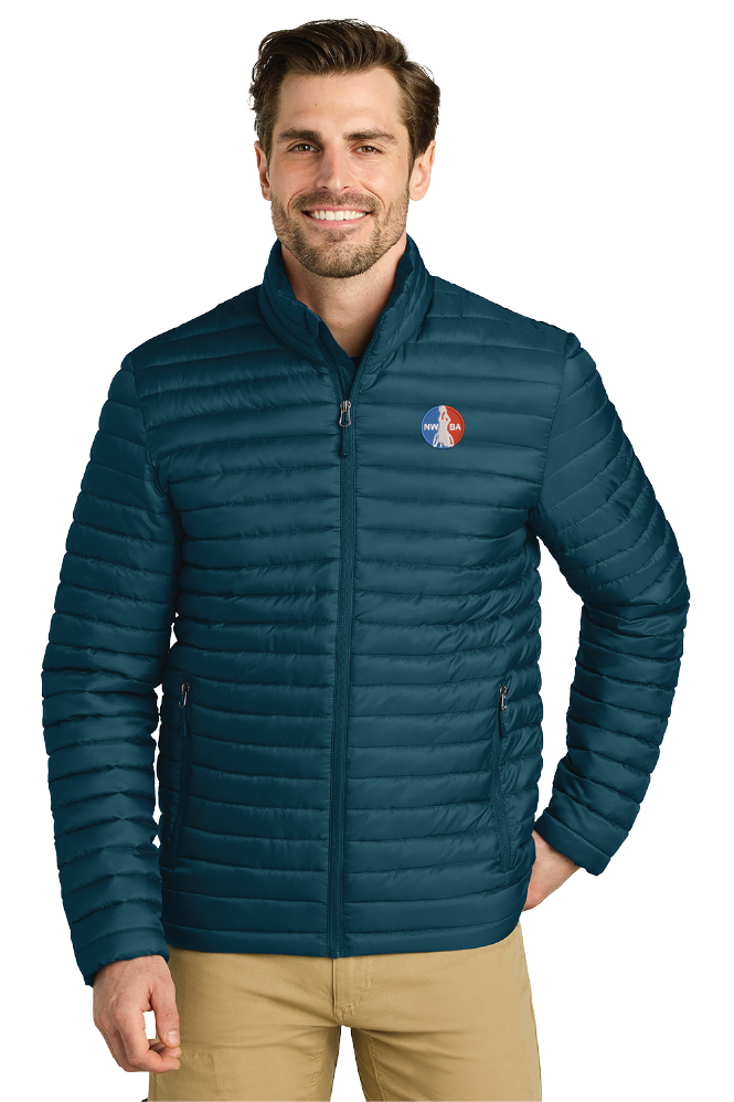 NWBA Officially Licensed - "Eddie Bauer® Packable Quilted Full-Zip" - Men