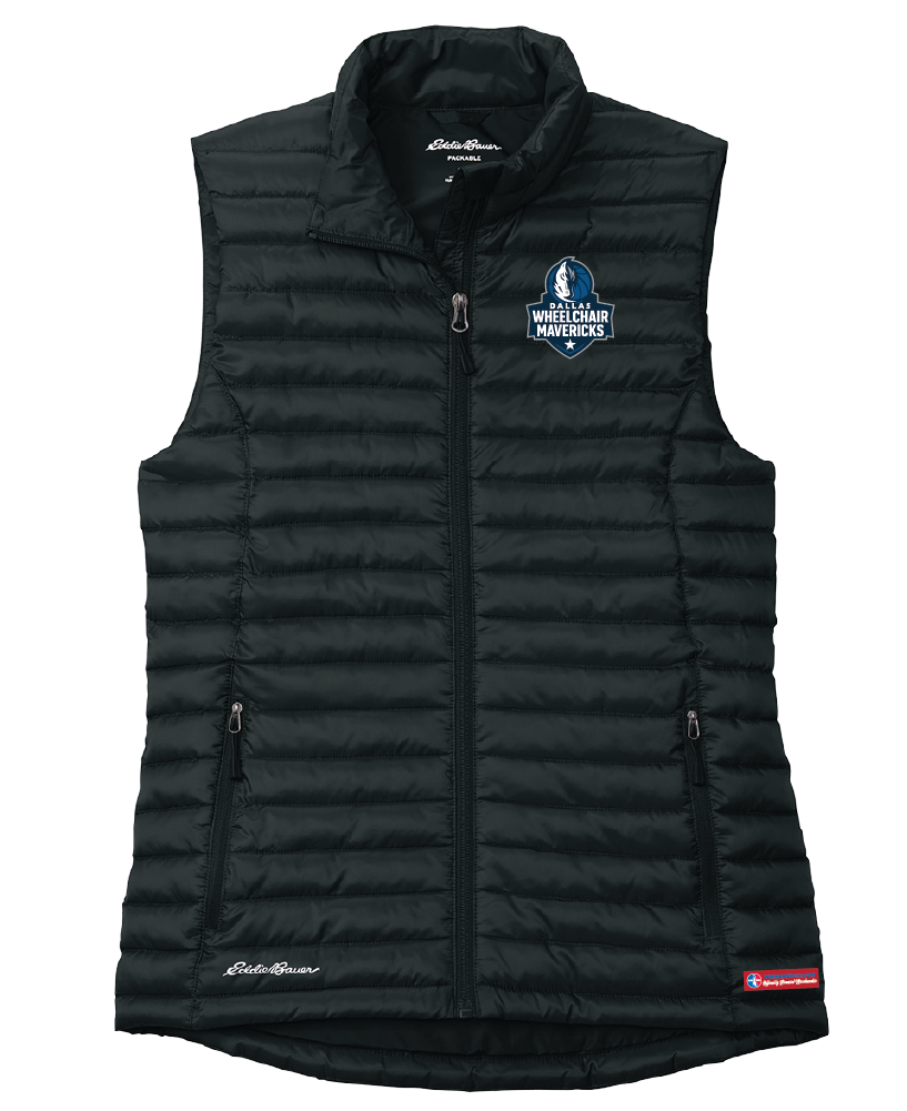 NWBA Officially Licensed - Dallas Wheelchair Mavericks - Packable Quilted Vest - Women