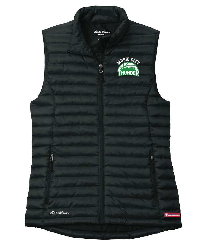 NWBA Officially Licensed - Music City Thunder - Packable Quilted Vest - Women