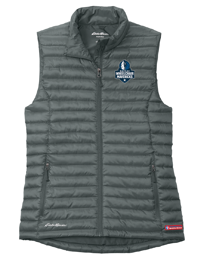 NWBA Officially Licensed - Dallas Wheelchair Mavericks - Packable Quilted Vest - Women