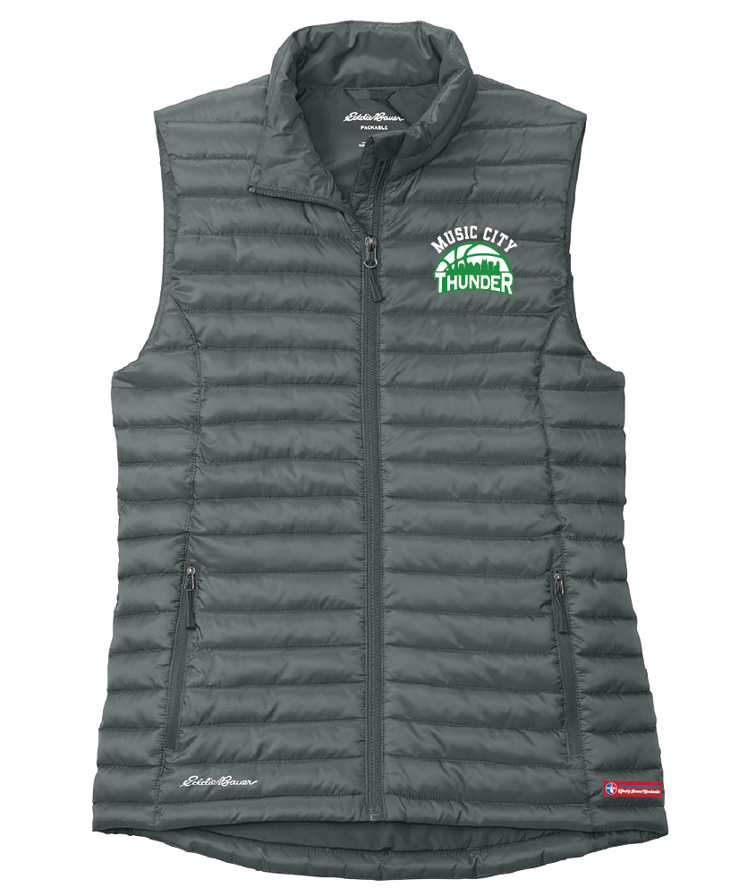 NWBA Officially Licensed - Music City Thunder - Packable Quilted Vest - Women