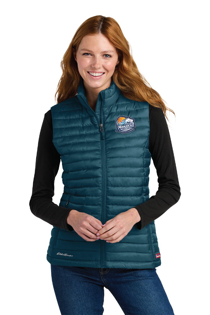 NWBA Officially Licensed - Dallas Jr Wheelchair Mavericks - Packable Quilted Vest - Women