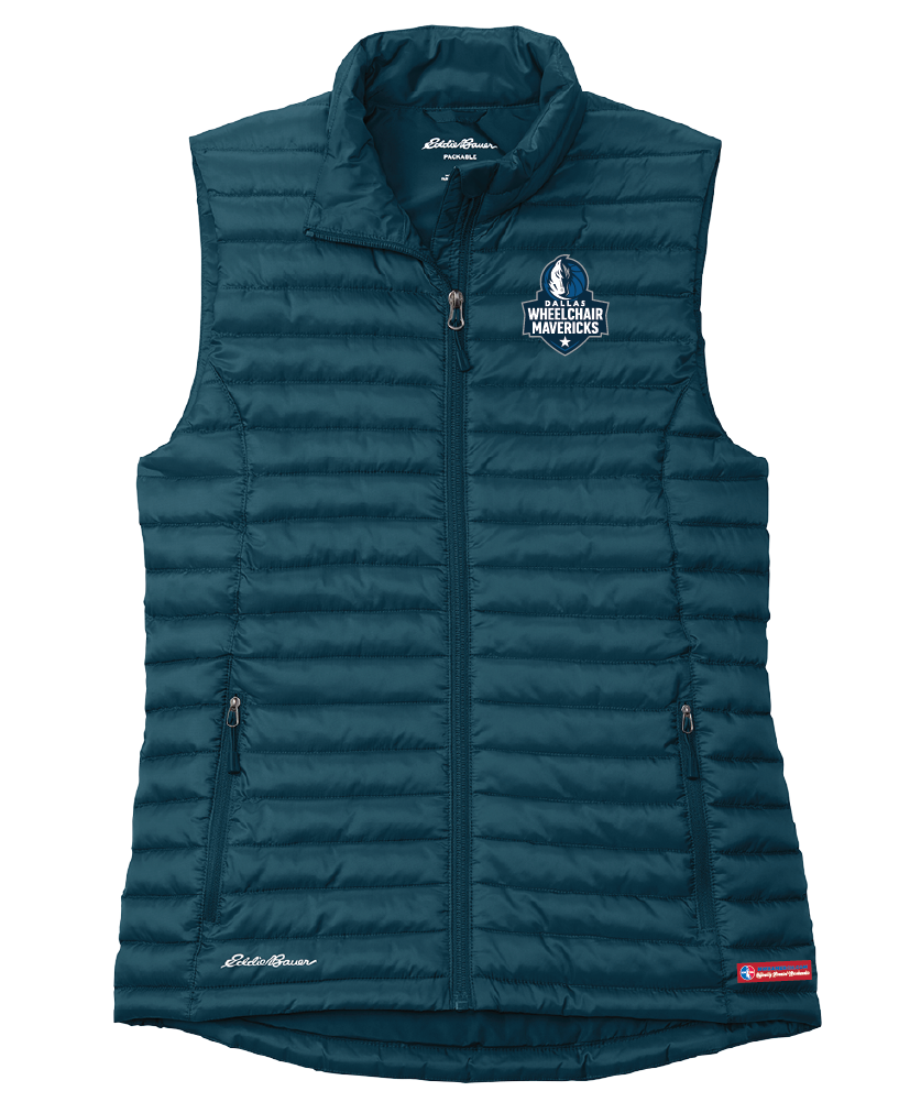 NWBA Officially Licensed - Dallas Wheelchair Mavericks - Packable Quilted Vest - Women