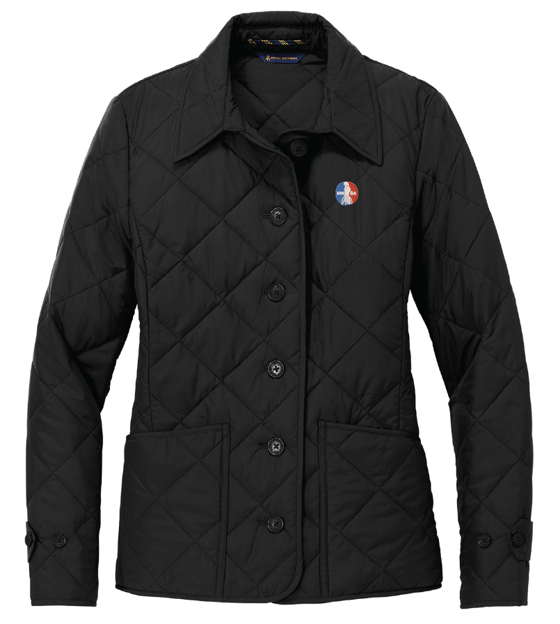 NWBA Officially Licensed - Embroidered Medallion Brooks Brothers® Women's Quilted Jacket