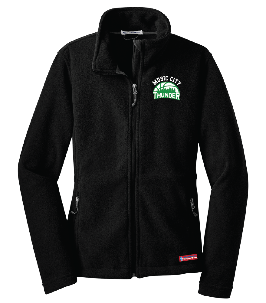 NWBA Officially Licensed - Music City Thunder -  Women's Mid- Weight Microfleece Jacket