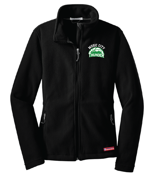 NWBA Officially Licensed - Music City Thunder -  Women's Mid- Weight Microfleece Jacket