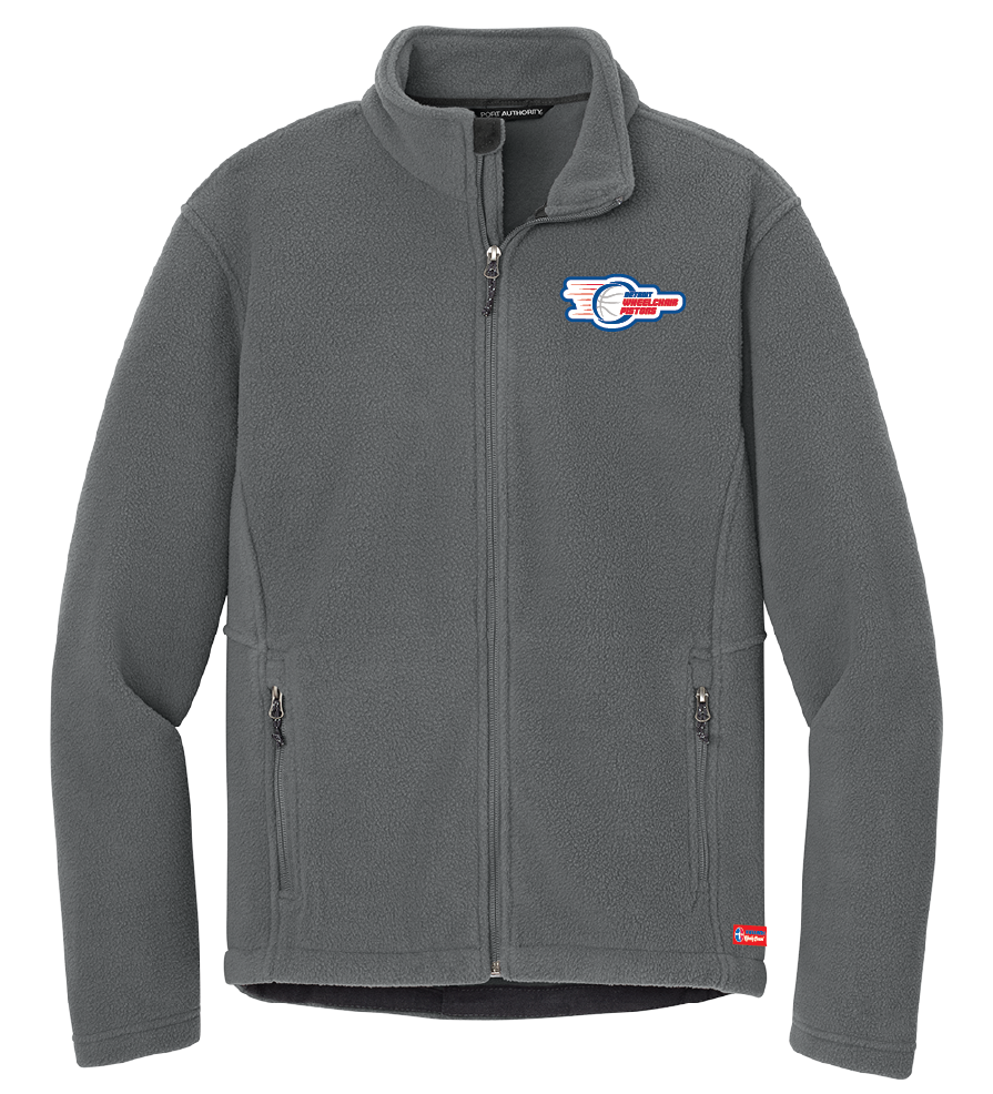 NWBA Officially Licensed - Detroit Wheelchair Pistons - Men's Heavy Microfleece Jacket