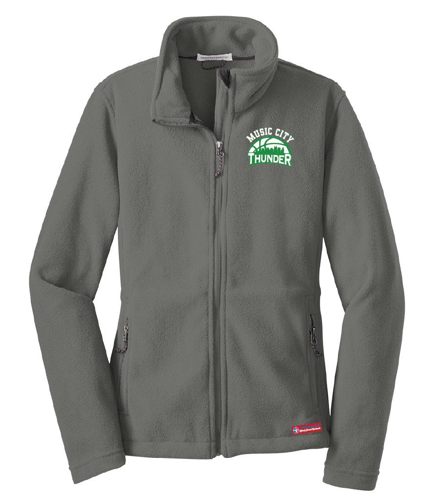 NWBA Officially Licensed - Music City Thunder -  Women's Mid- Weight Microfleece Jacket