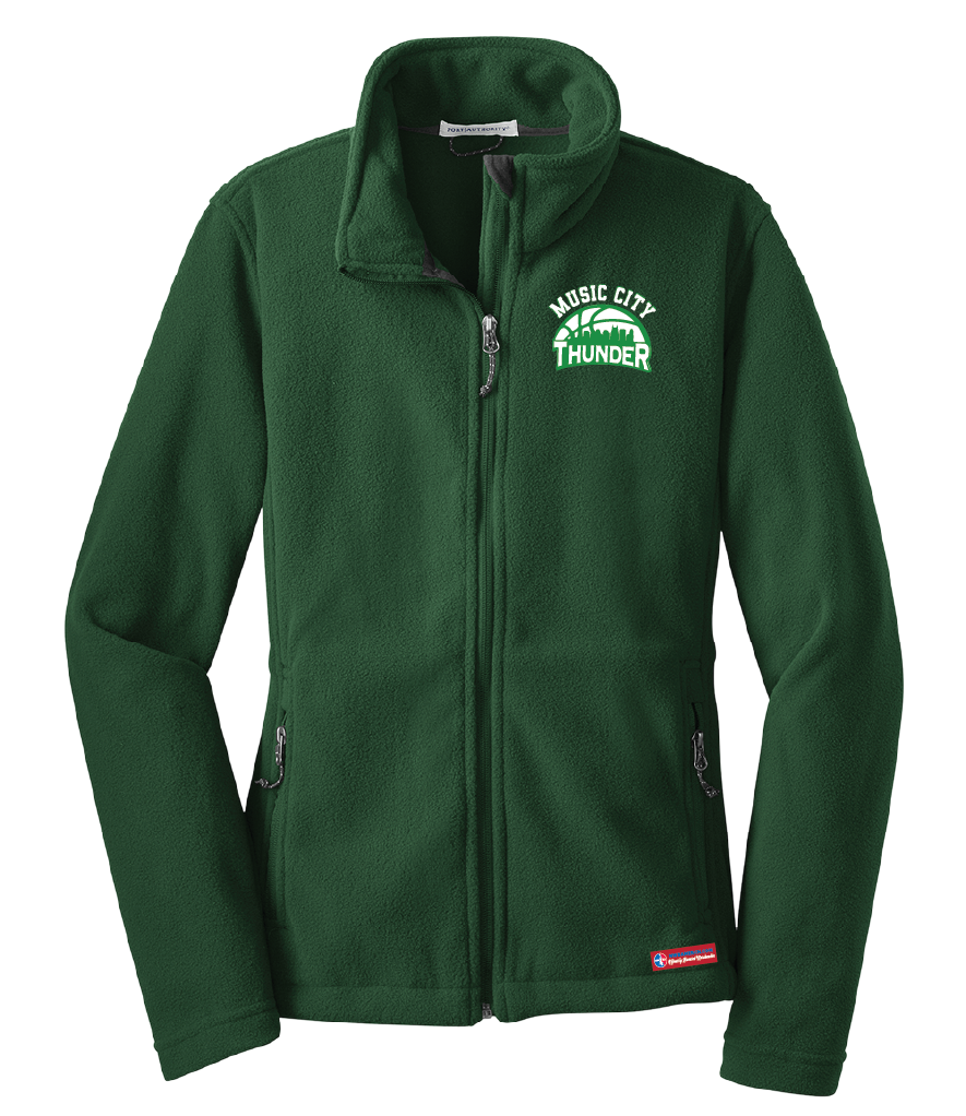 NWBA Officially Licensed - Music City Thunder -  Women's Mid- Weight Microfleece Jacket