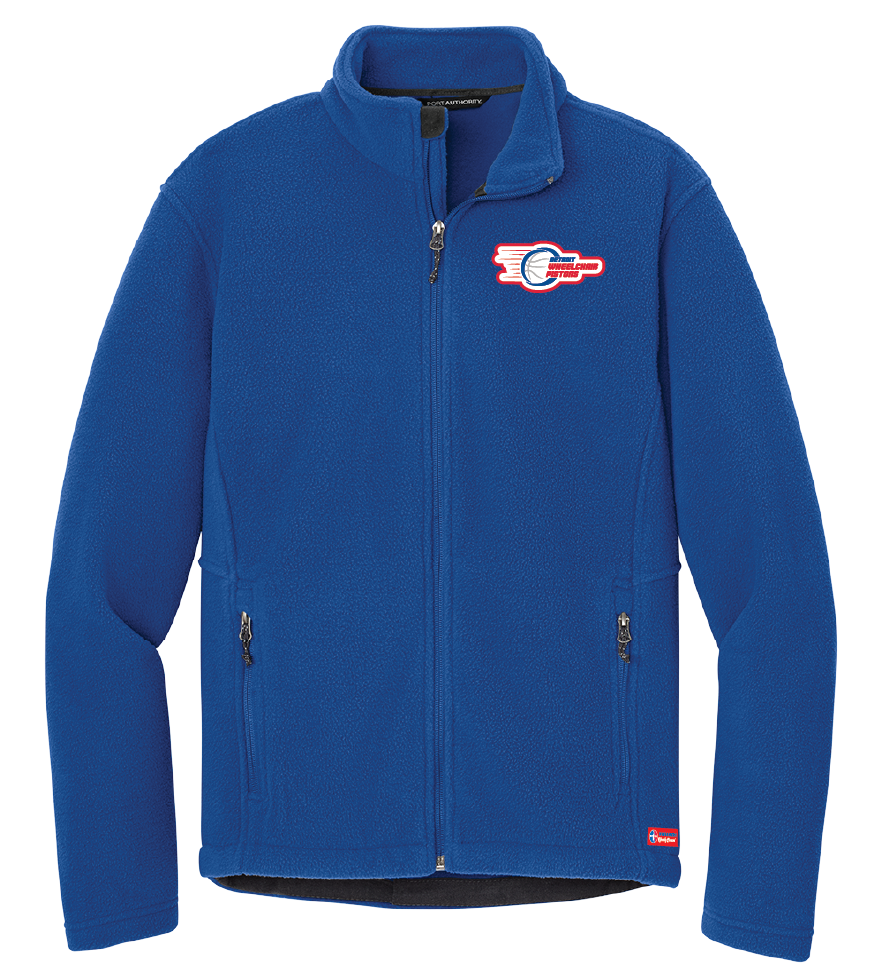 NWBA Officially Licensed - Detroit Wheelchair Pistons - Men's Heavy Microfleece Jacket