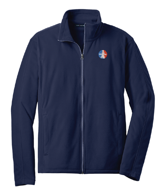 NWBA Officially Licensed - Embroidered Medallion Men's Microfleece Jacket