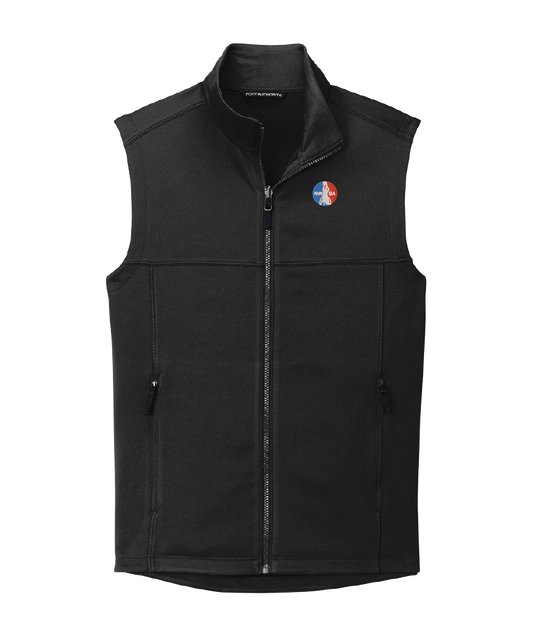 NWBA Officially Licensed - Embroidered Medallion Men's Smooth Fleece Vest