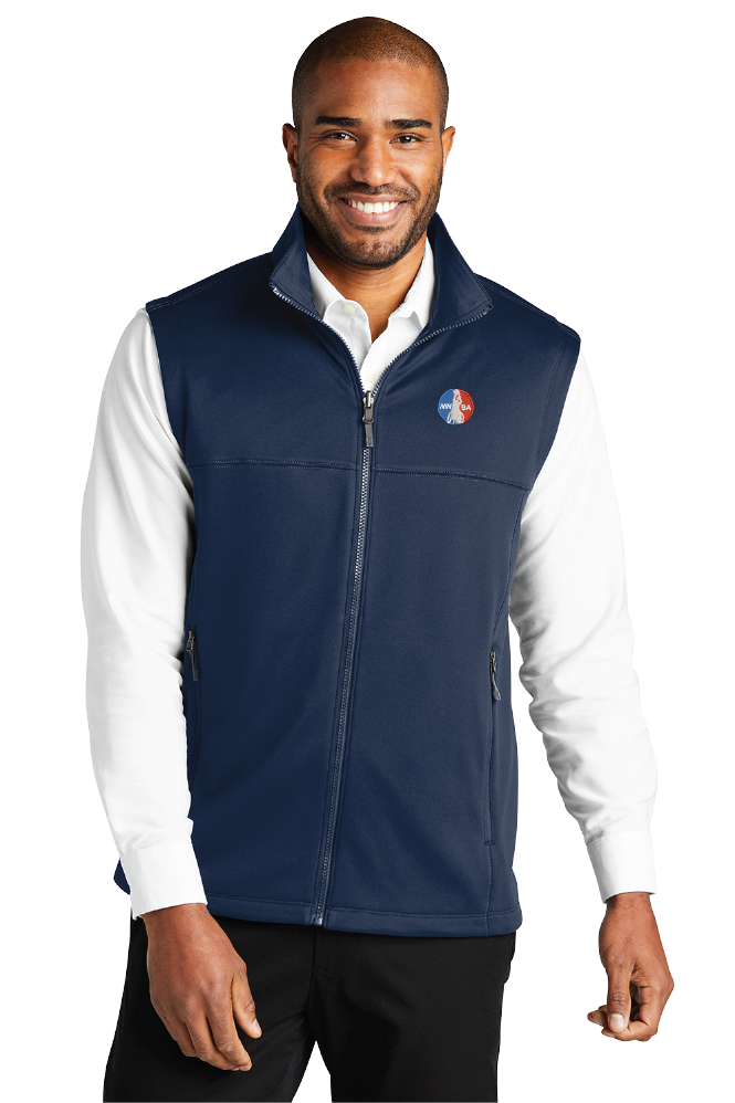 NWBA Officially Licensed - "Port Authority® Collective Smooth Fleece Vest" - Men