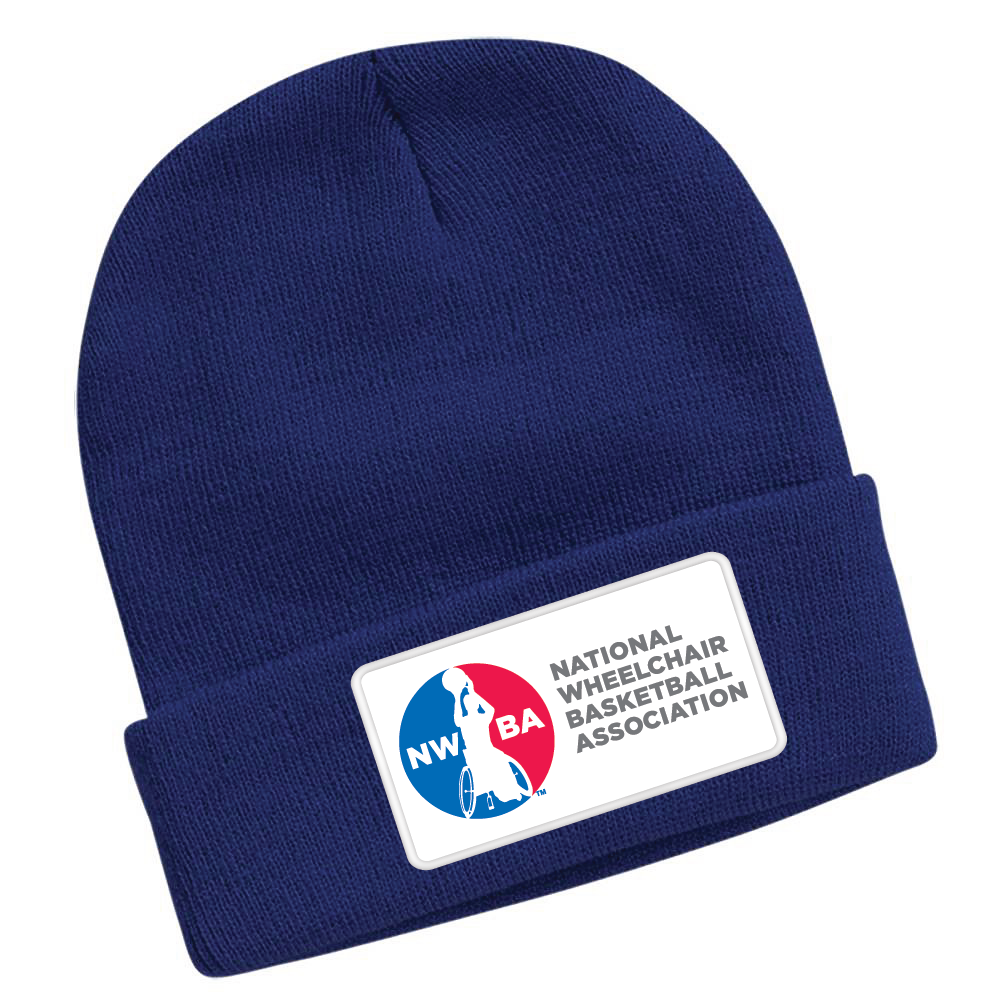 NWBA Officially Licensed: "Classic Knit Beanie" - NWBA Woven Patch