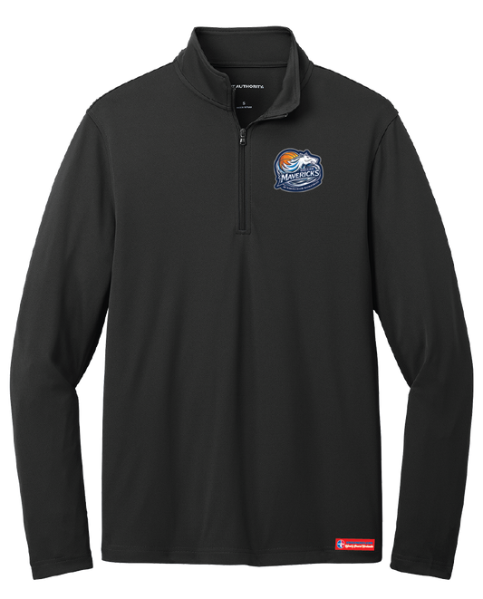 NWBA Officially Licensed - Dallas Jr Wheelchair Mavericks - Men's Performance 1/4 ZIP