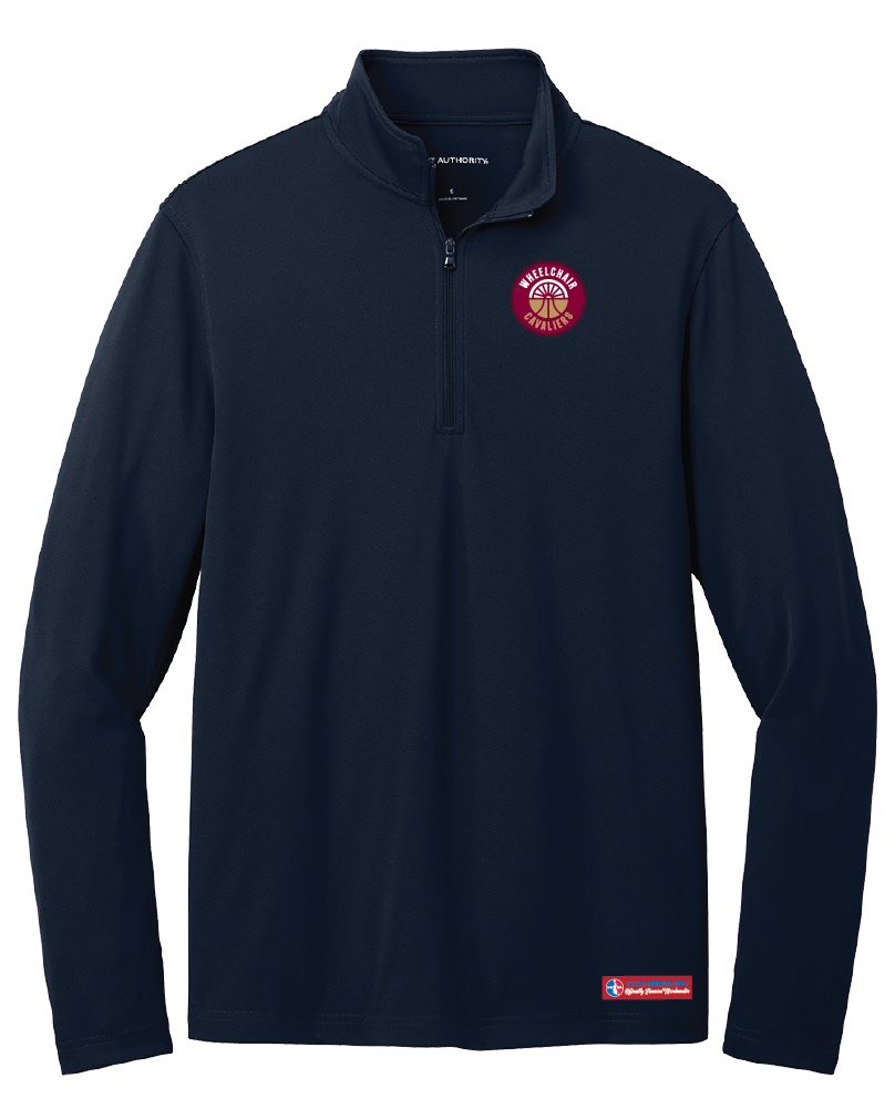 NWBA Officially Licensed - Cleveland Wheelchair Cavaliers - Men's Performance 1/4 ZIP
