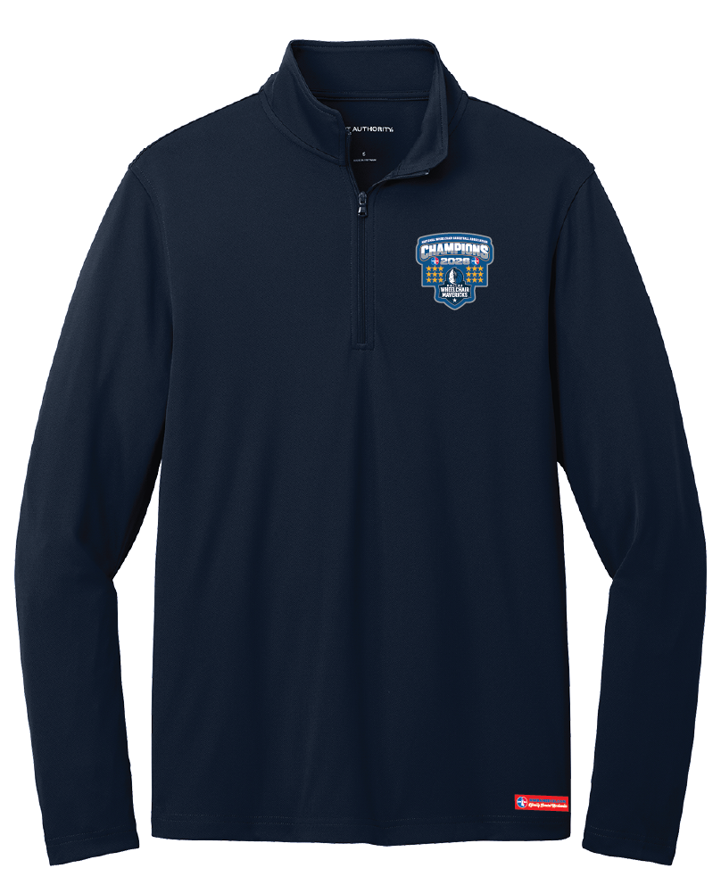 NWBA Officially Licensed – Dallas Wheelchair Mavericks – 2026 National Champions – Men’s Performance 1/4 Zip