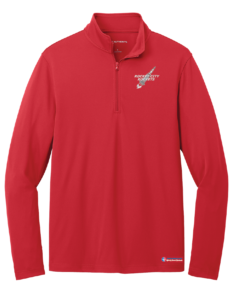 NWBA Officially Licensed - Rocket City Rockets - Men's Performance 1/4 ZIP