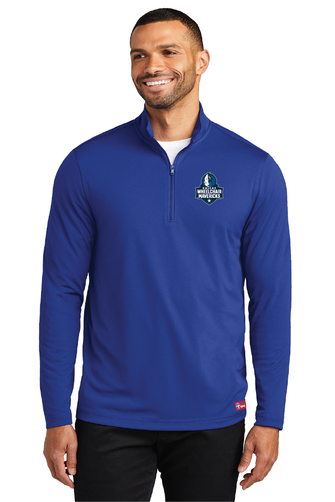 NWBA Officially Licensed - Dallas Wheelchair Mavericks - Men's Performance 1/4 ZIP