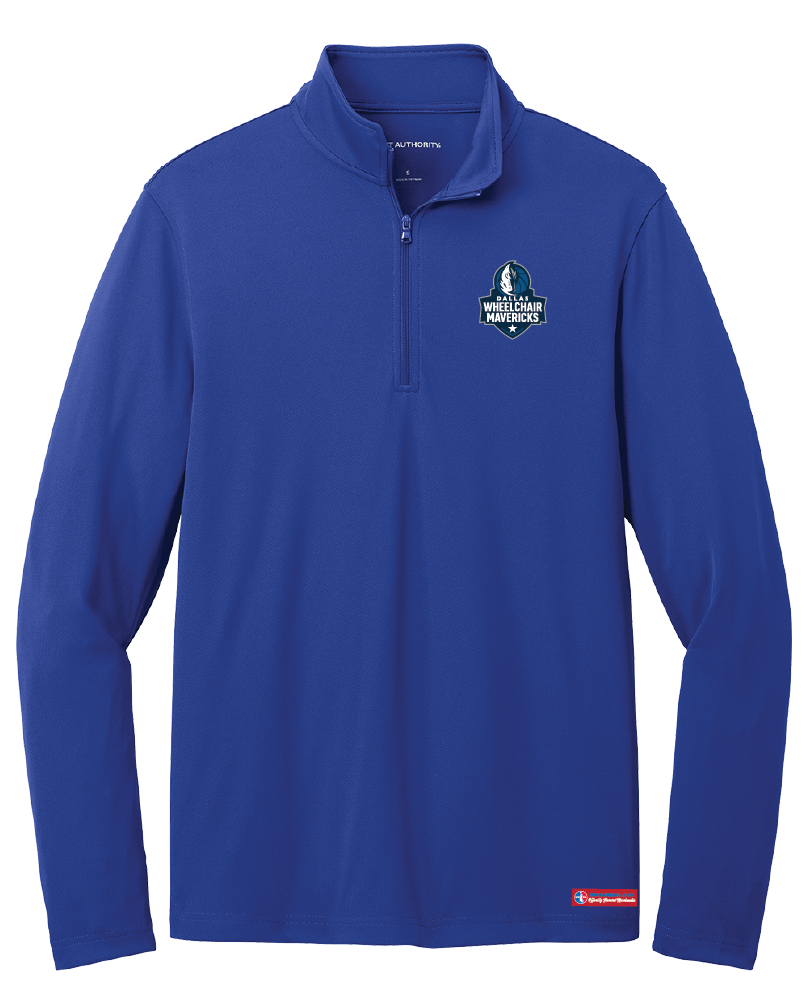NWBA Officially Licensed - Dallas Wheelchair Mavericks - Men's Performance 1/4 ZIP