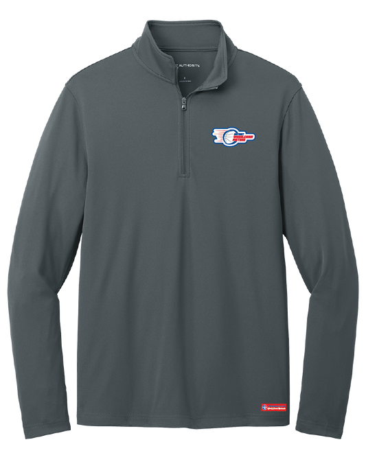 NWBA Officially Licensed - Detroit Wheelchair Pistons - Men's Performance 1/4 ZIP