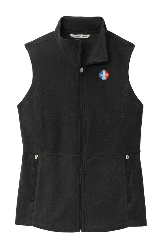 NWBA Officially Licensed - Embroidered Medallion Women's Microfleece Vest