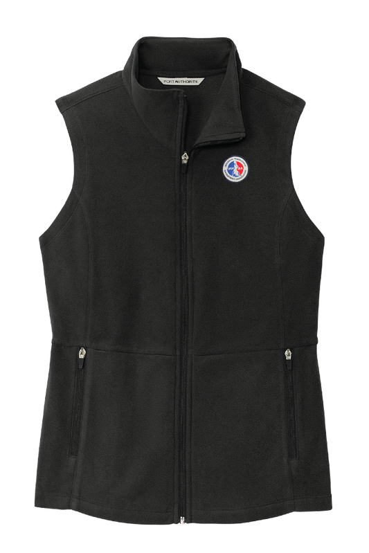 NWBA Officially Licensed - Woven Applique NWBA Logo Women's Microfleece Vest