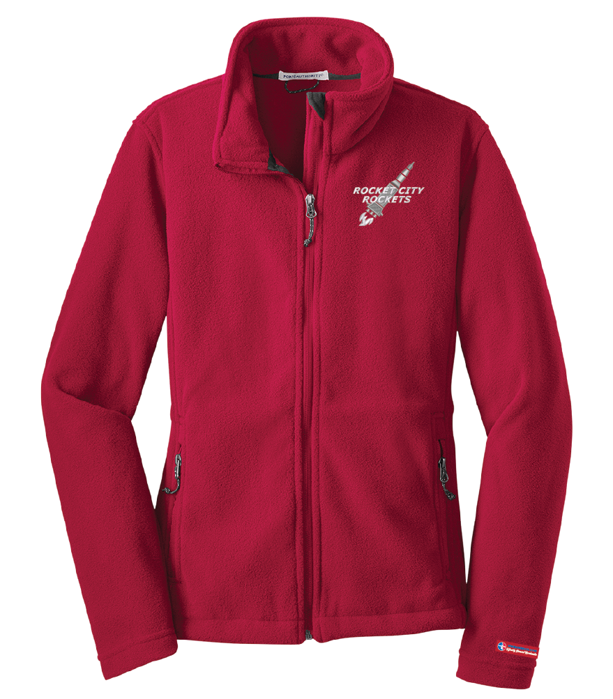 NWBA Officially Licensed - Rocket City Rockets -  Women's Microfleece Jacket