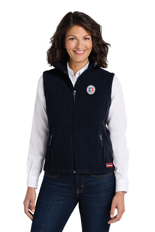 NWBA Officially Licensed - Woven Applique NWBA Logo Women's Fleece Vest