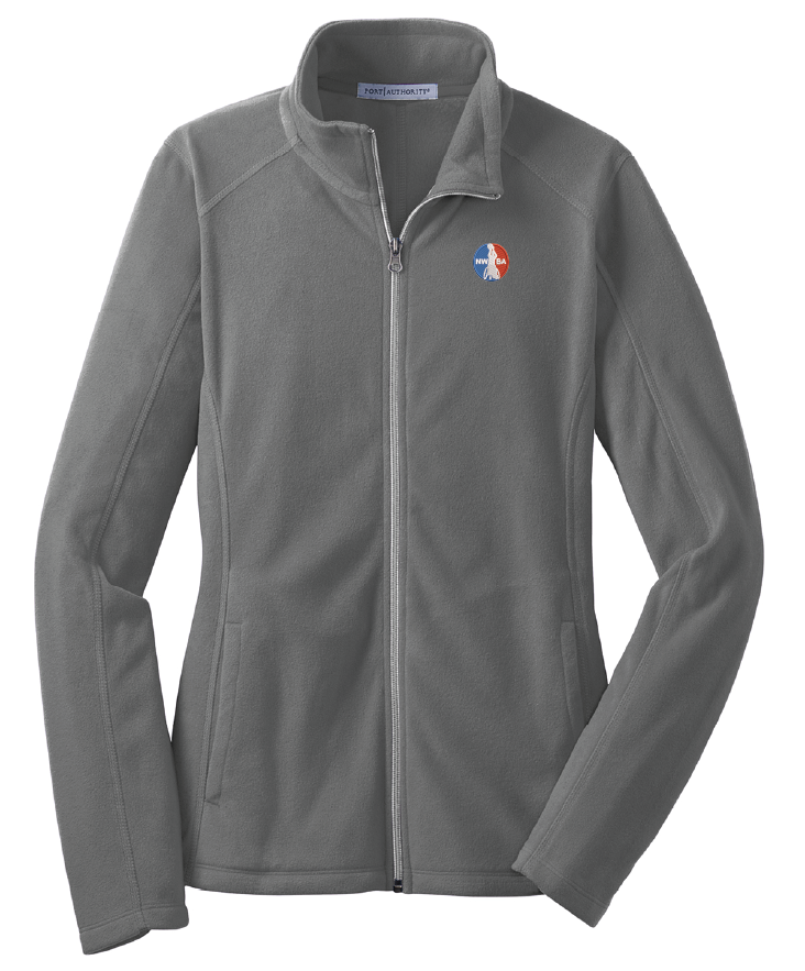 NWBA Officially Licensed - Embroidered Medallion Women's Microfleece Jacket
