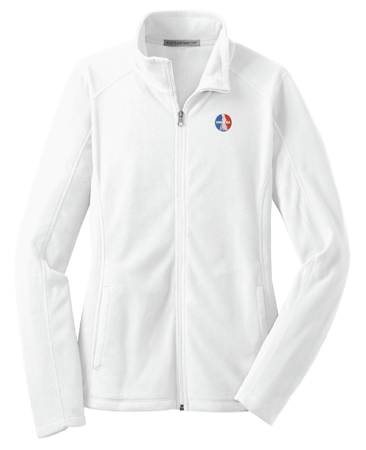 NWBA Officially Licensed - Embroidered Medallion Women's Microfleece Jacket