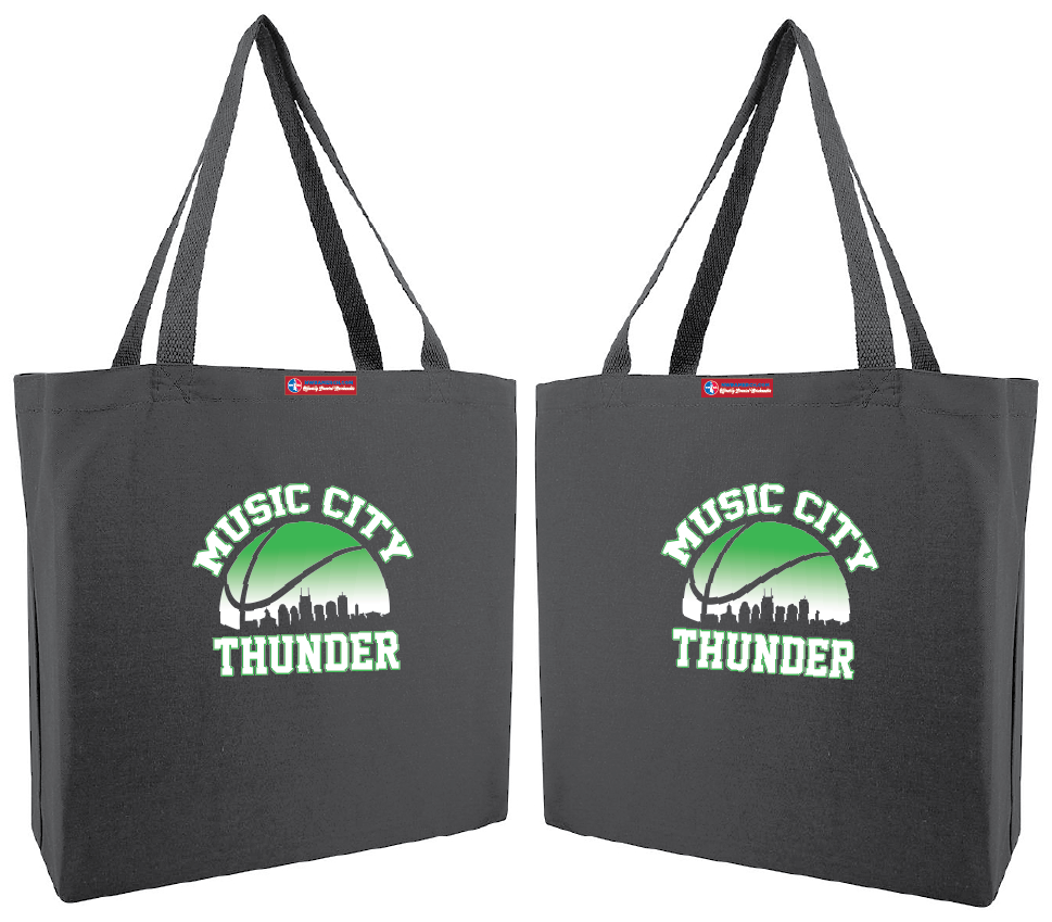 NWBA Officially Licensed - Music City Thunder - Canvas Tote