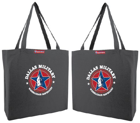 NWBA Officially Licensed - Dallas Military Wheelchair Mavericks -  Canvas Tote