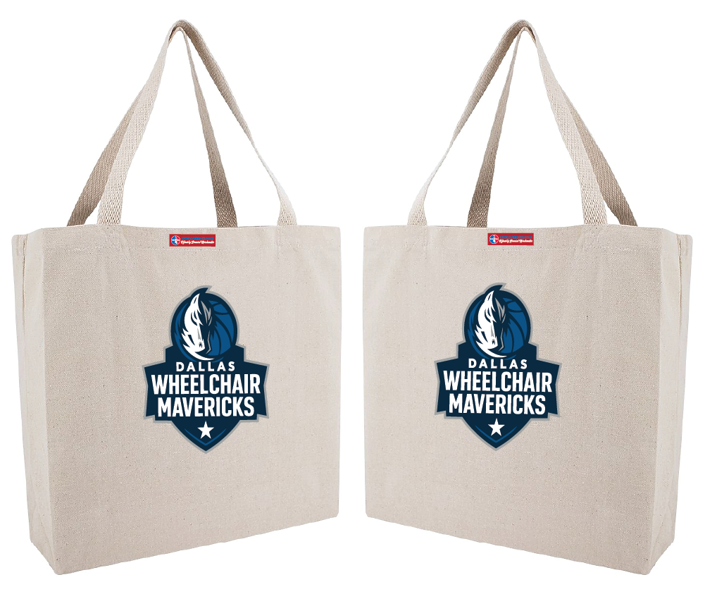 NWBA Officially Licensed - Dallas Wheelchair Mavericks -  Canvas Tote
