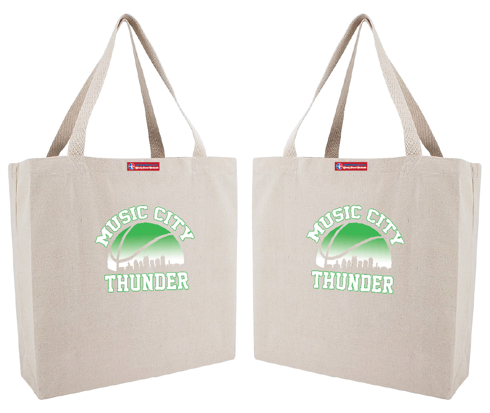 NWBA Officially Licensed - Music City Thunder - Canvas Tote