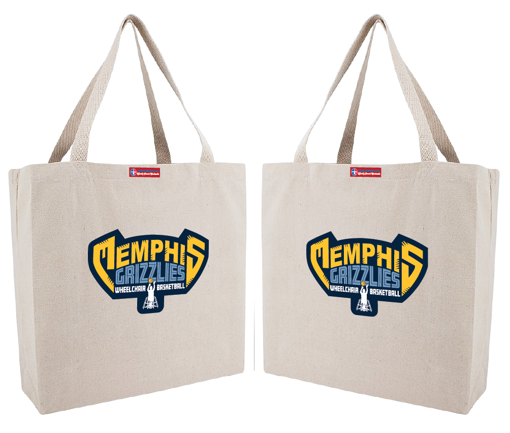 NWBA Officially Licensed - Memphis Rollin' Grizzlies -  Canvas Tote