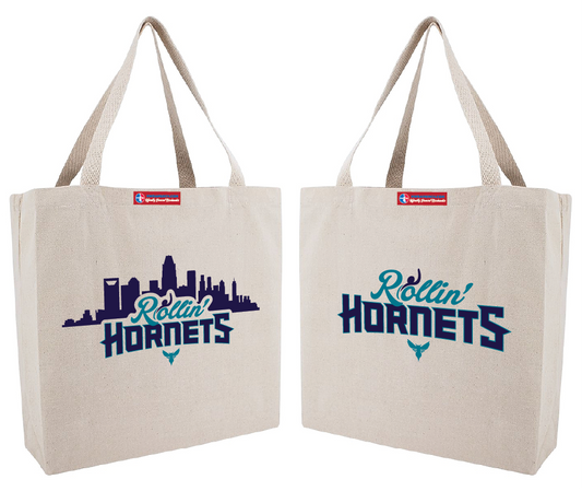 NWBA Officially Licensed - Rollin Hornets -  Canvas Tote