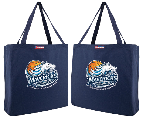 NWBA Officially Licensed - Dallas Jr Wheelchair Mavericks -  Canvas Tote