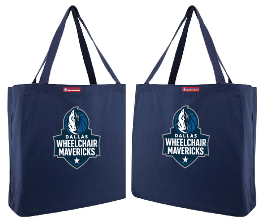 NWBA Officially Licensed - Dallas Wheelchair Mavericks -  Canvas Tote