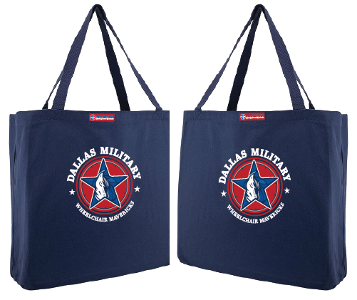 NWBA Officially Licensed - Dallas Military Wheelchair Mavericks -  Canvas Tote