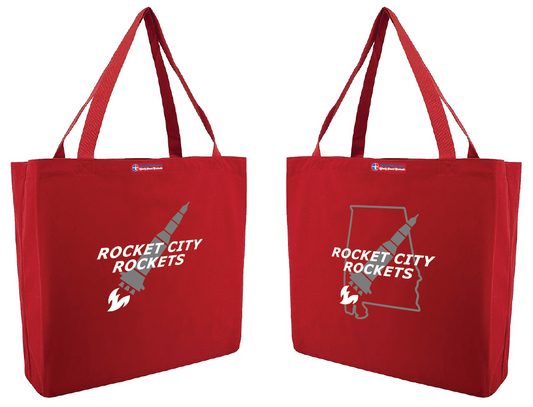 NWBA Officially Licensed - Rocket City Rockets -  Canvas Tote