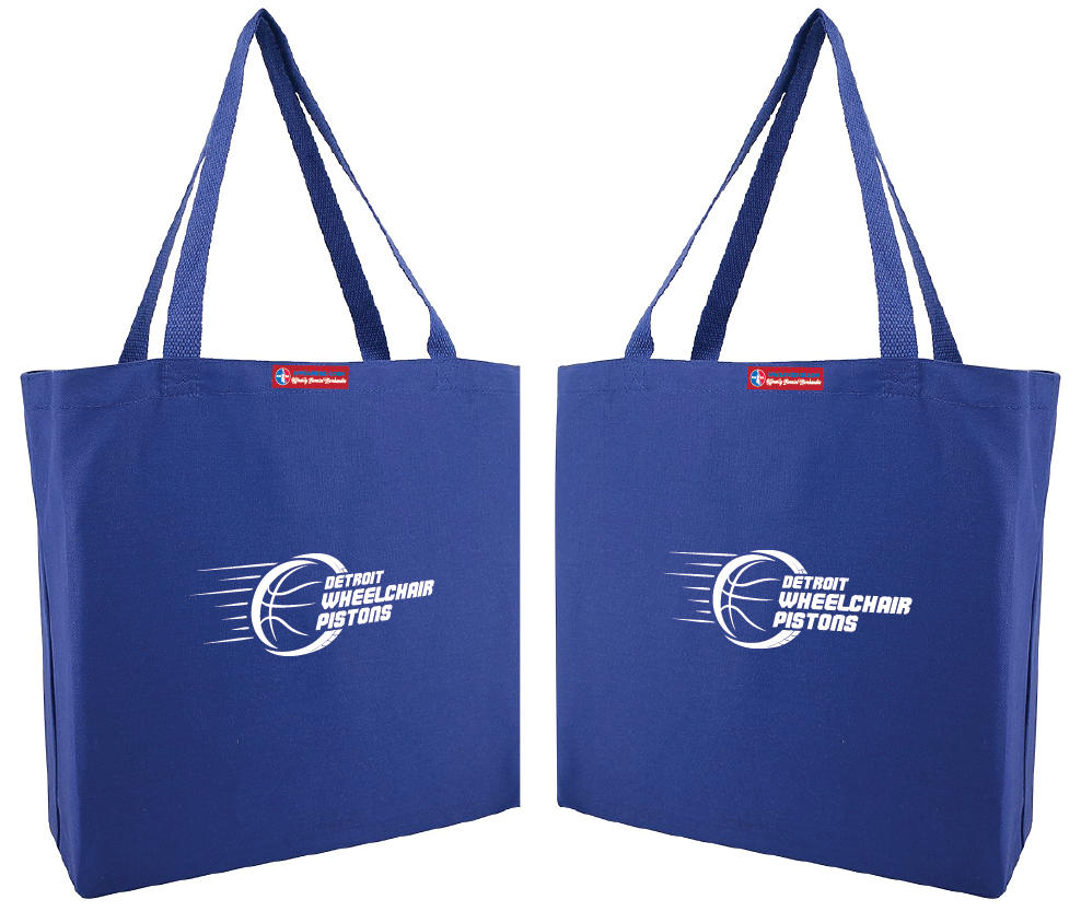 NWBA Officially Licensed - Detroit Wheelchair Pistons -  Canvas Tote