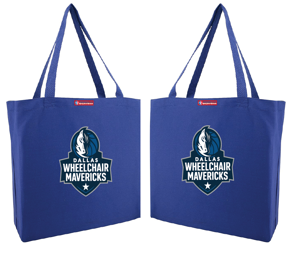 NWBA Officially Licensed - Dallas Wheelchair Mavericks -  Canvas Tote