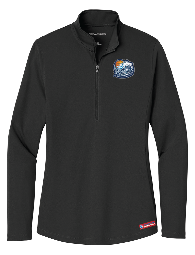 NWBA Officially Licensed - Dallas Jr Wheelchair Mavericks - Women's Performance 1/4 ZIP