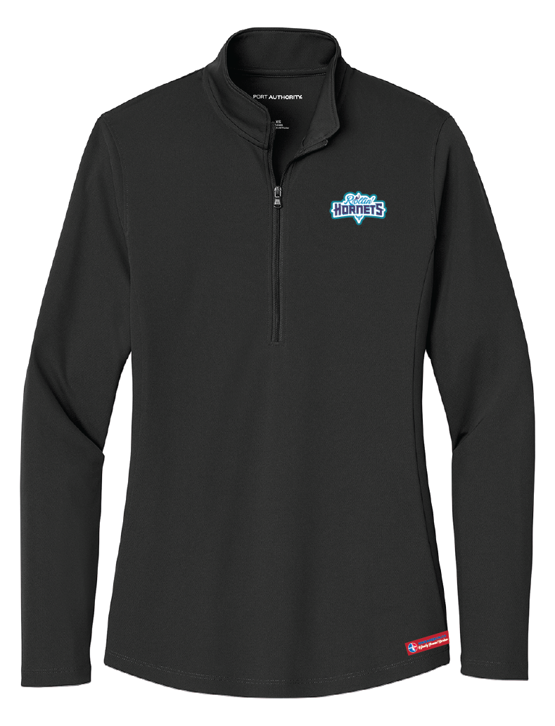NWBA Officially Licensed - Rollin' Hornets - Women's Performance 1/4 ZIP