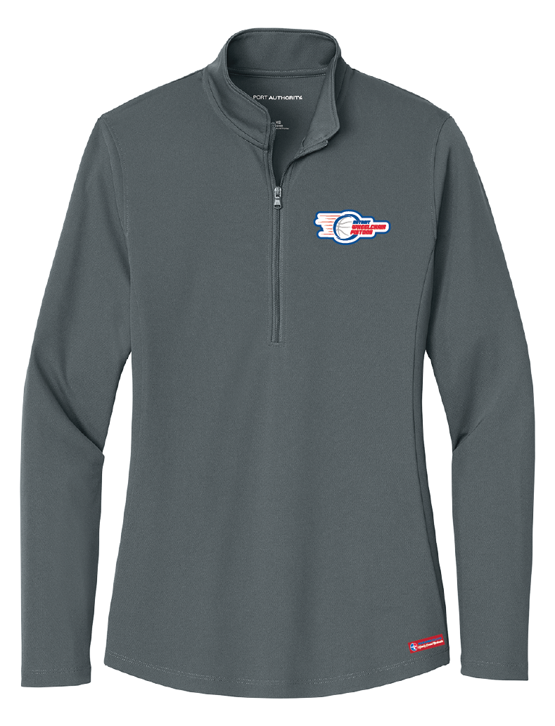 NWBA Officially Licensed - Detroit Wheelchair Pistons - Women's Performance 1/4 ZIP